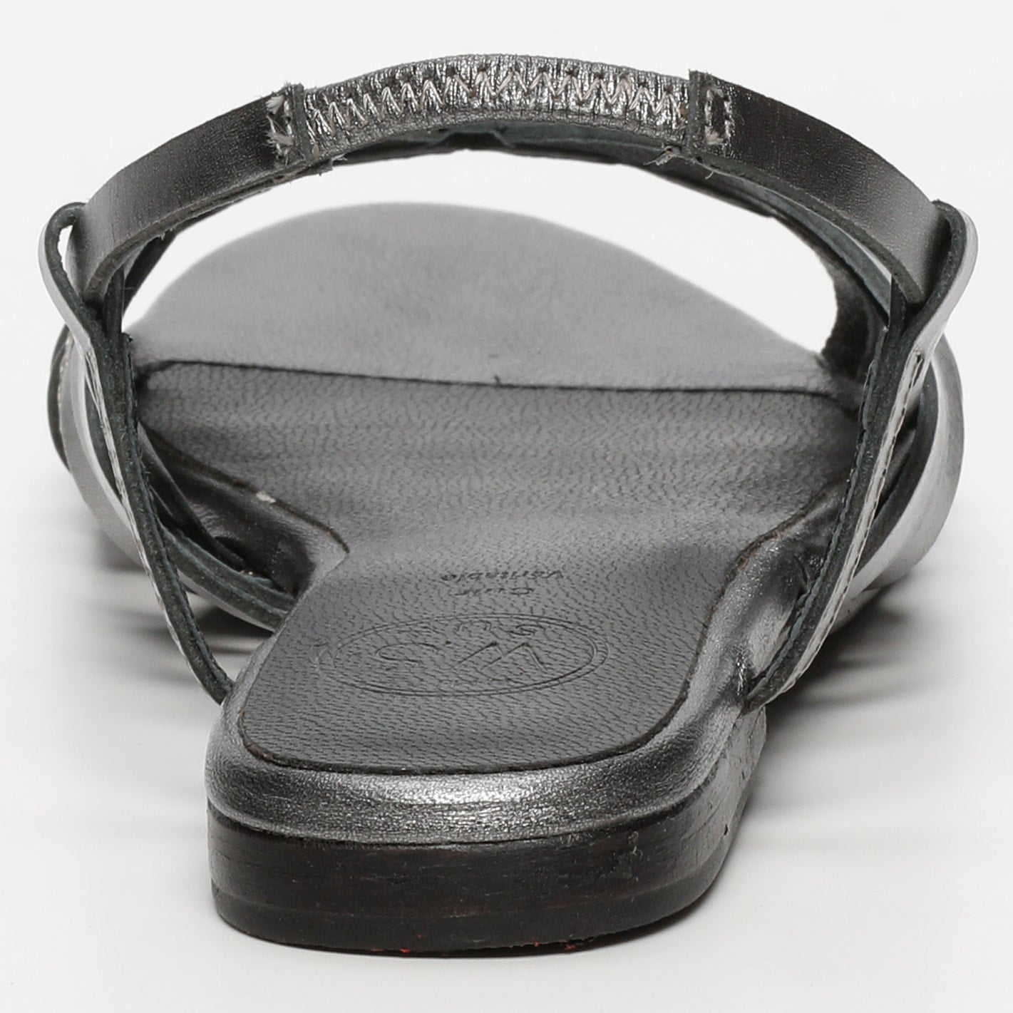 White Sun - Babitha Sandals - Pewter Goat Leather - Pewter