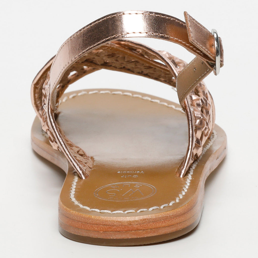 White Sun - Sandales Baishakh - Rosegold Goat Leather - Rosegold