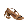 White Sun - Sandalias de Tacón Isinya - Marron Goat Suede - Marrón