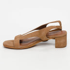 White Sun - Sandalias de Tacón Isinya - Marron Goat Suede - Marrón