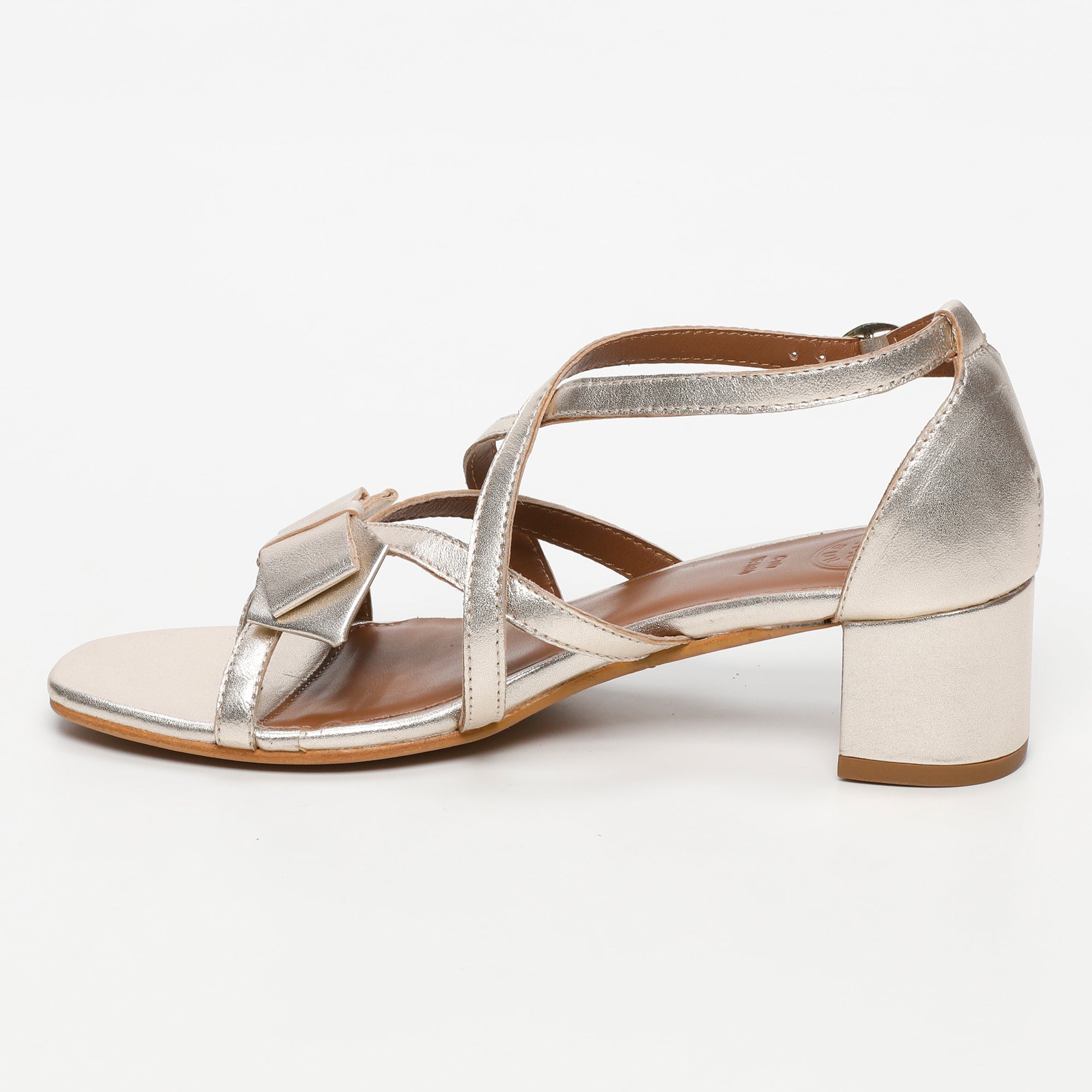 Augusta Heeled Sandals - Gold