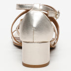 Augusta Heeled Sandals - Gold