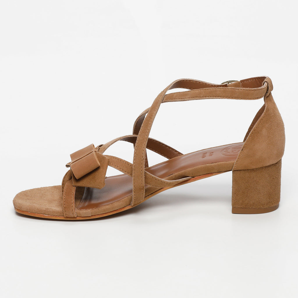 Augusta Heeled Sandals - Camel