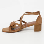 Augusta Heeled Sandals - Camel