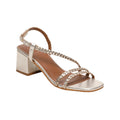 White Sun - Sandales Talon Riviera - Gold Goat Leather - Gold