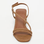 White Sun - Sandales Talon Riviera - Camel Goat Suede - Camel