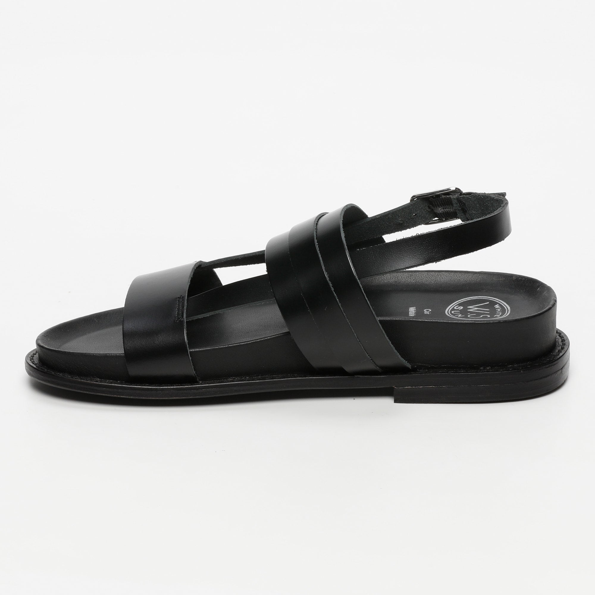 White Sun - Sandales Zeneta - Black Buff - Black
