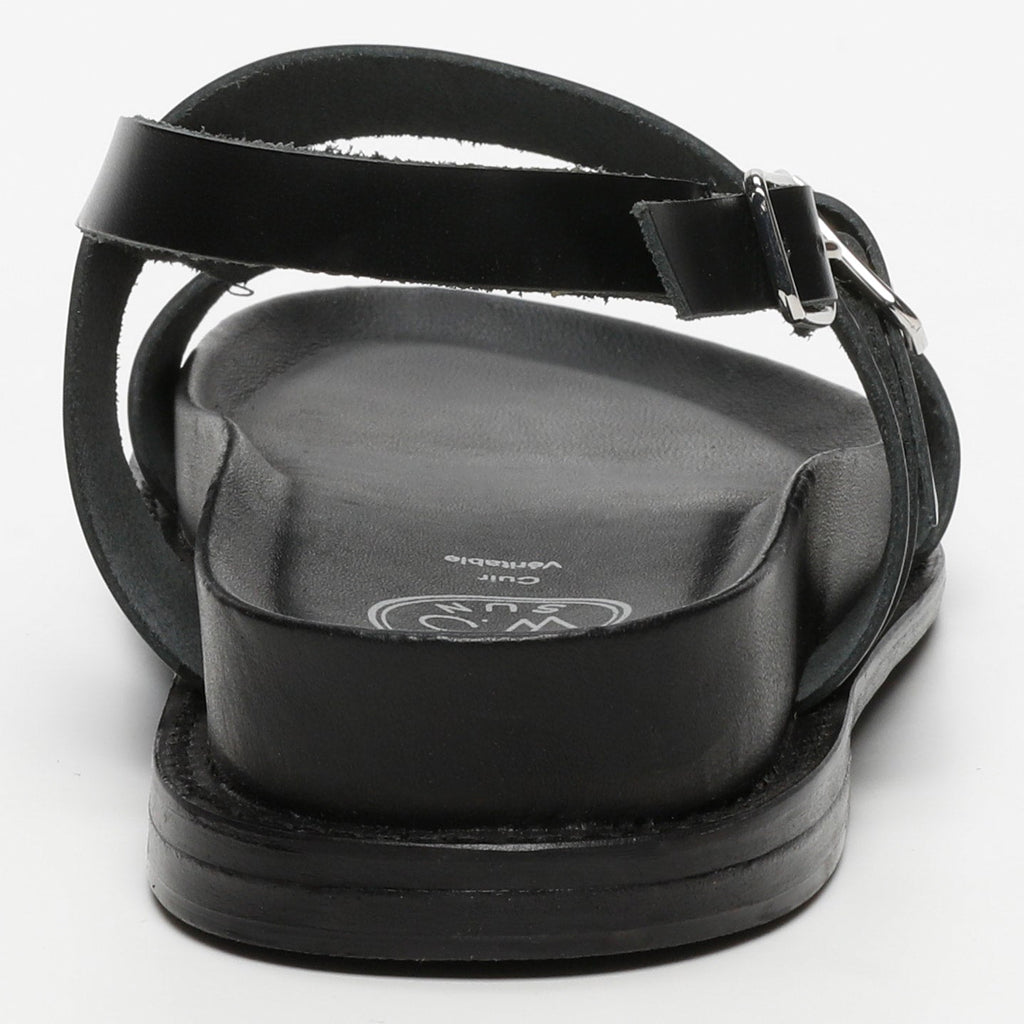 White Sun - Sandales Zeneta - Black Buff - Black