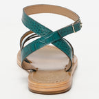 Sandalias Elovka - Green Croco