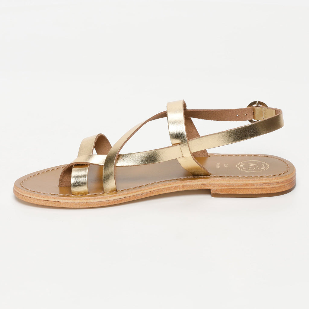 White Sun - Sandales Alassio - Dark Gold Buff - Dark Gold
