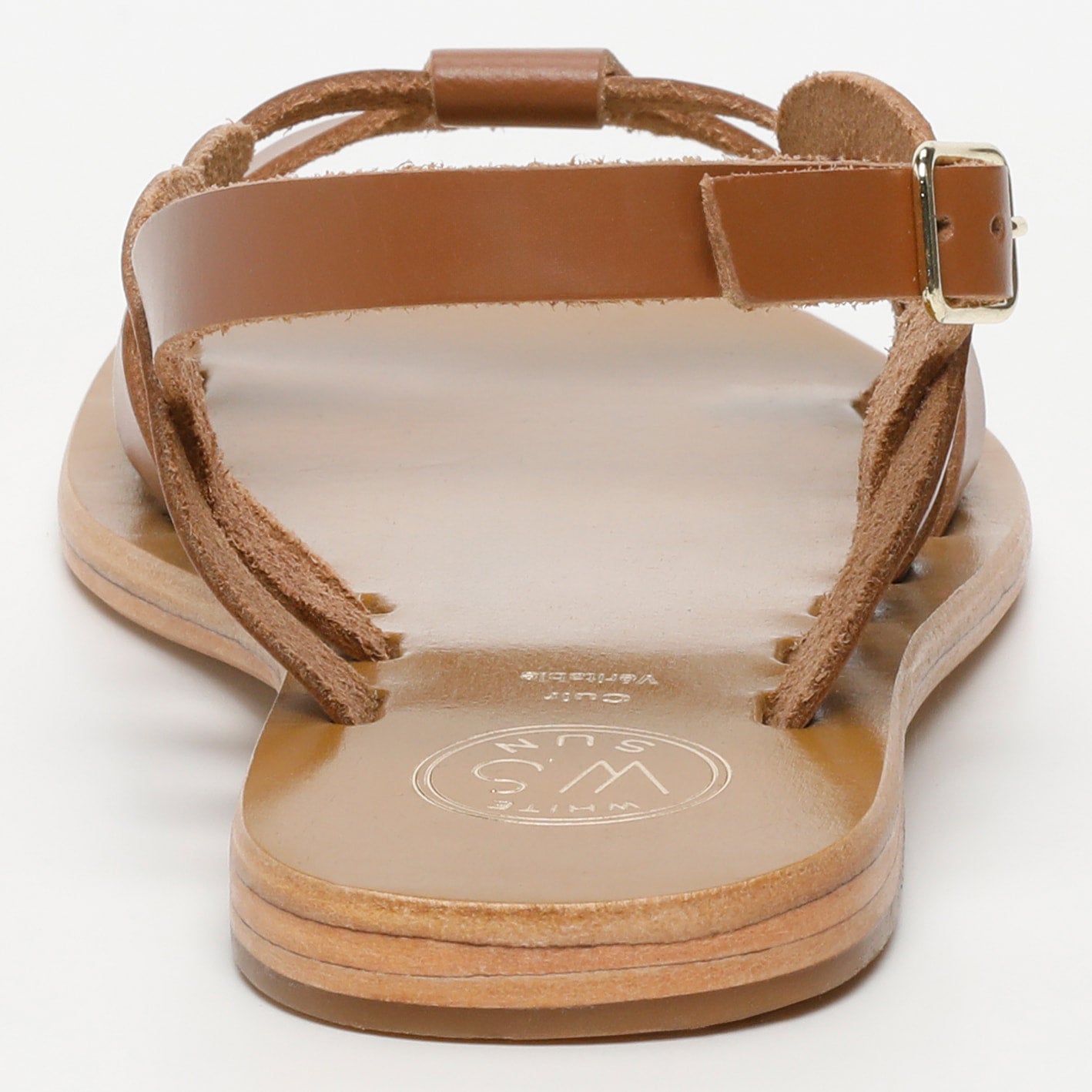 White Sun - Sandales Sayla - Camel Buff - Marron