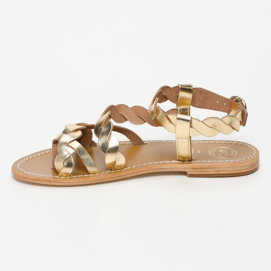White Sun - Sandalias Alamosa - Dark Gold Buff - Dorado