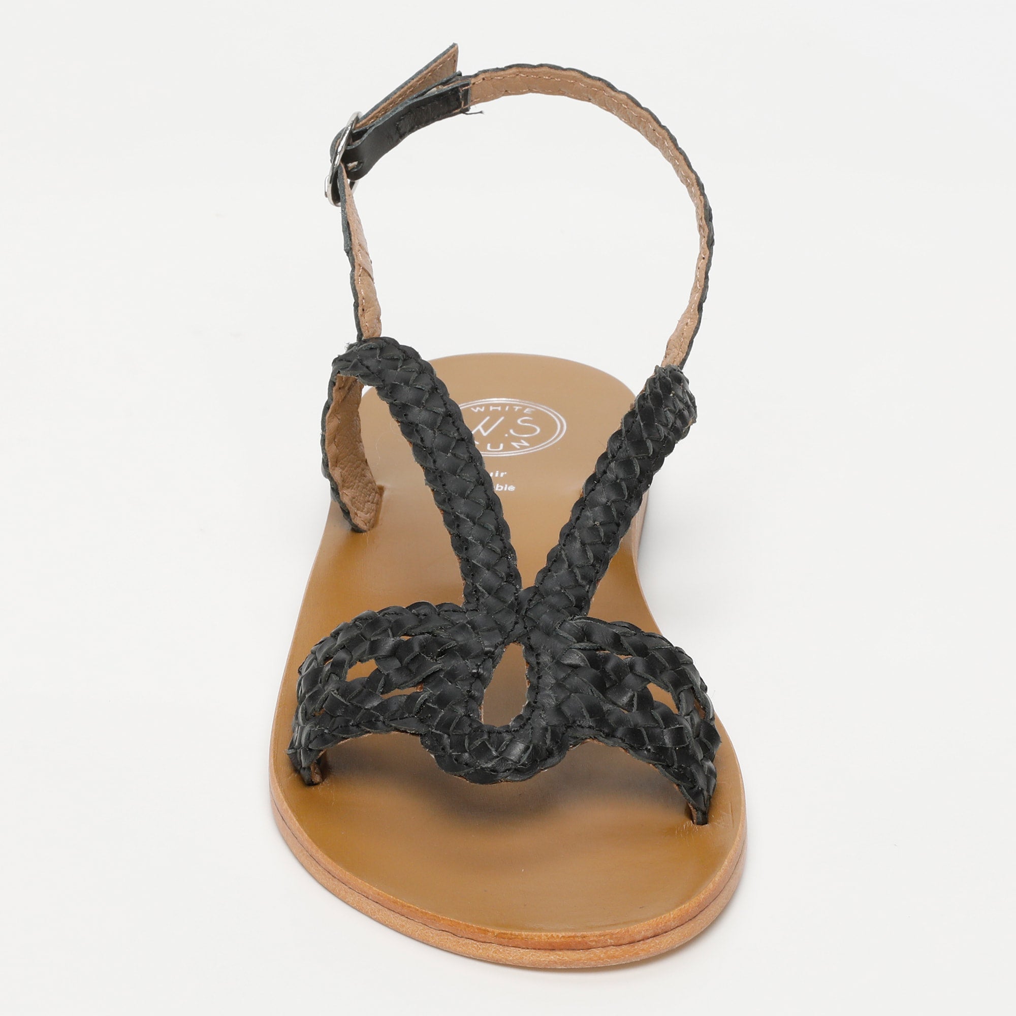 White Sun - Sandales Katy - Black Buff - Noir