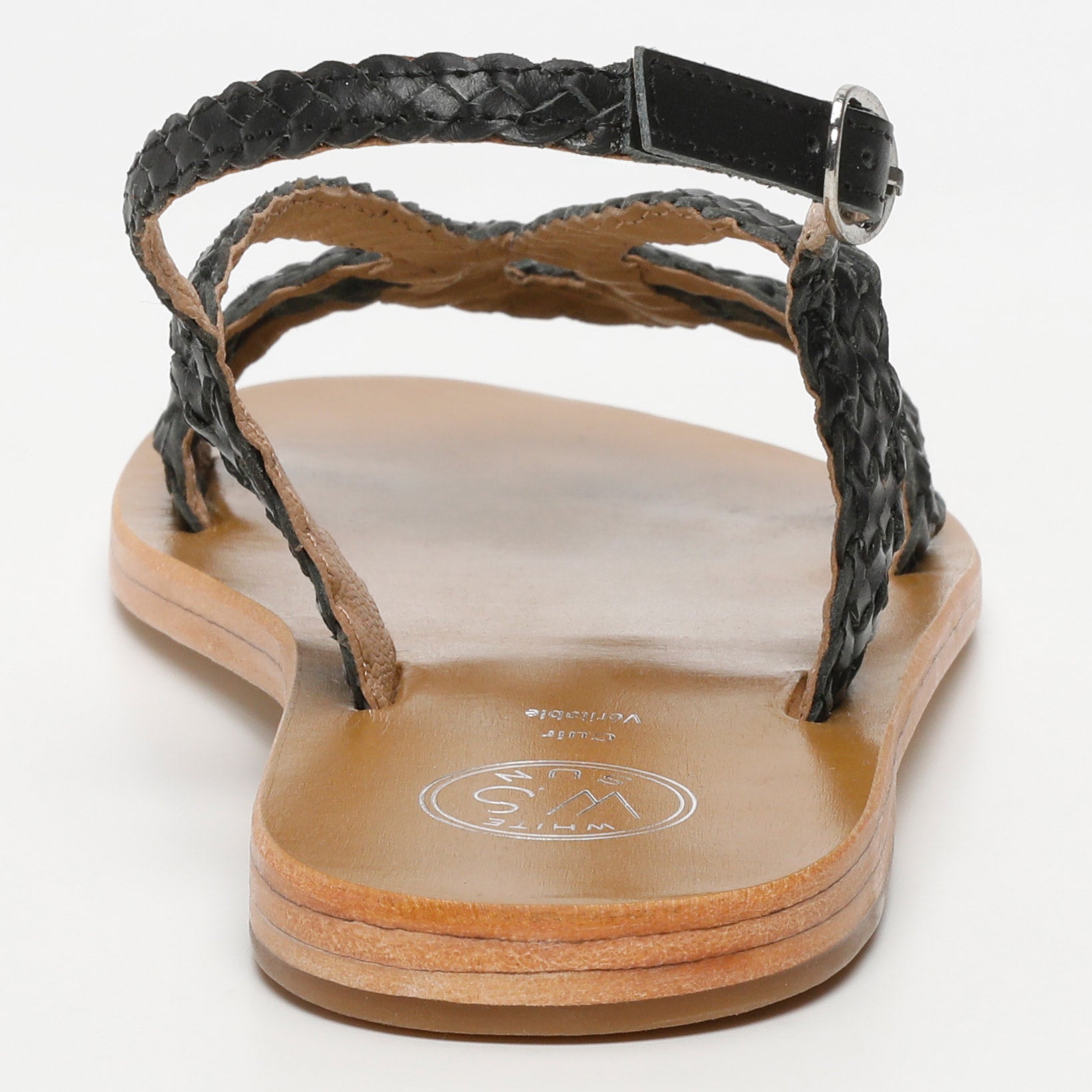 White Sun - Sandales Katy - Black Buff - Noir
