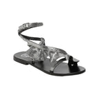 White Sun - Sandalias Yonora - Pewter Crackle Foil Goat - Gris
