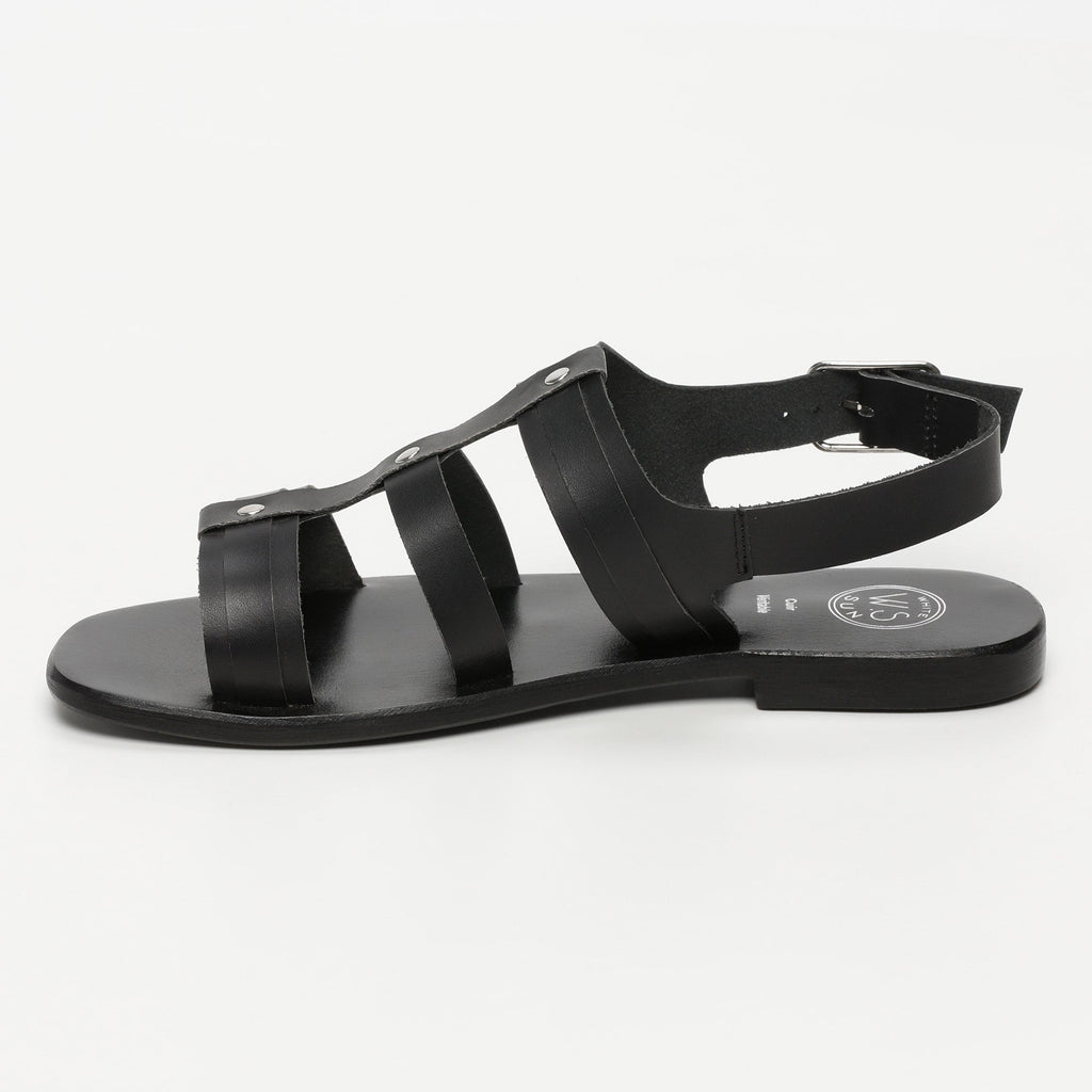 White Sun - Sandales Lirola - Black Buff - Noir