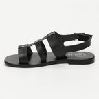White Sun - Sandales Lirola - Black Buff - Noir