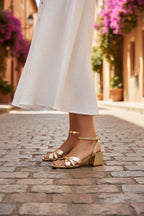 Ysoline Sandals - Dark Gold