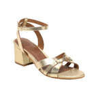 White Sun - Sandales Talon Ysoline - Dark Gold Buff - Doré