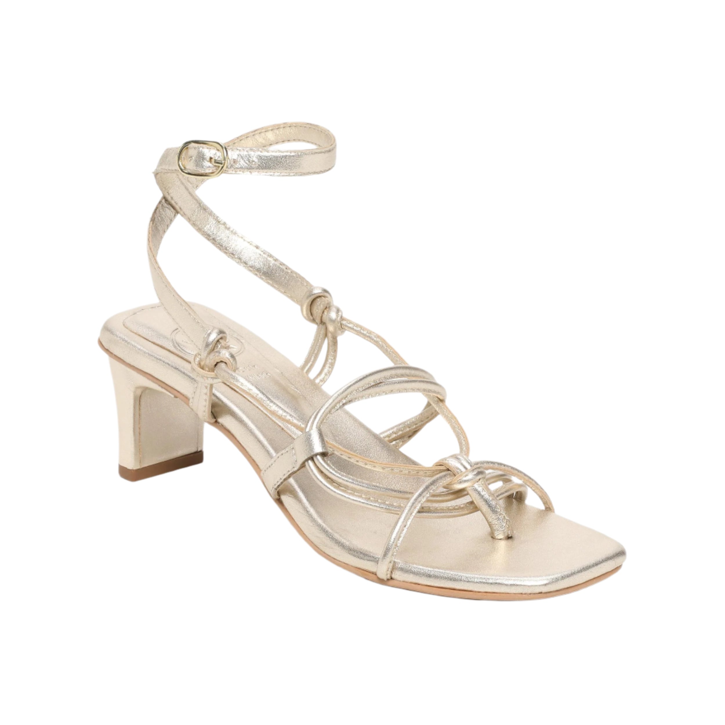 Baie Heeled Sandals - Platinium