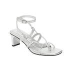 Baie Heeled Sandals - Silver