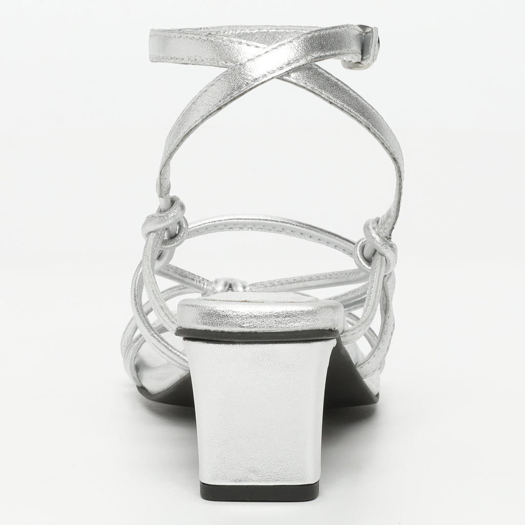 Baie Heeled Sandals - Silver