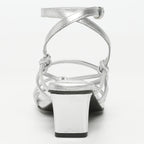 Baie Heeled Sandals - Silver