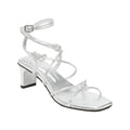 Zelie Heeled Sandals - Silver