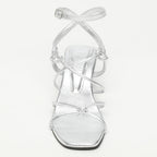 Zelie Heeled Sandals - Silver