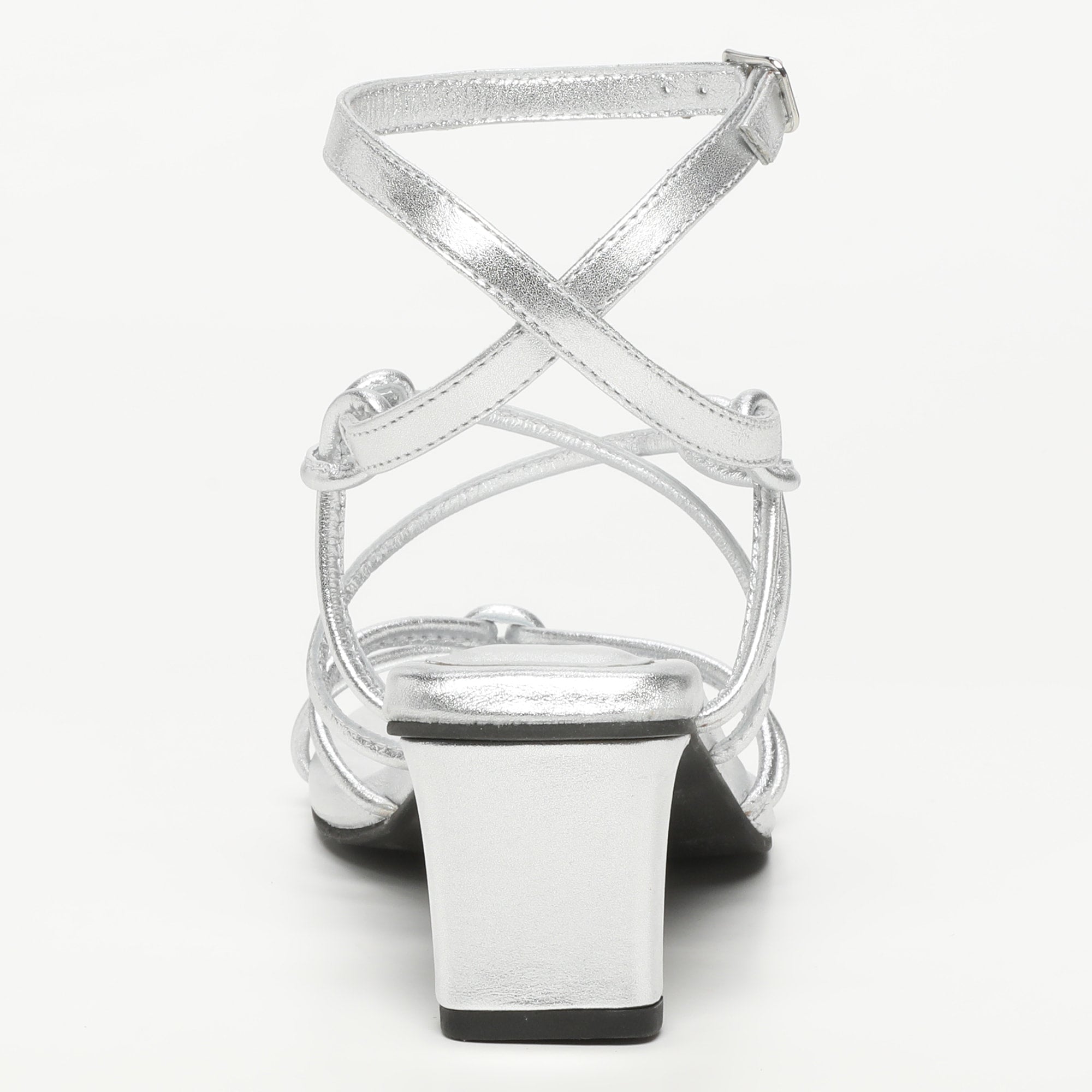 Zelie Heeled Sandals - Silver