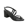 White Sun - Sandales Talon Prunier - Black Sheep Nappa - Noir