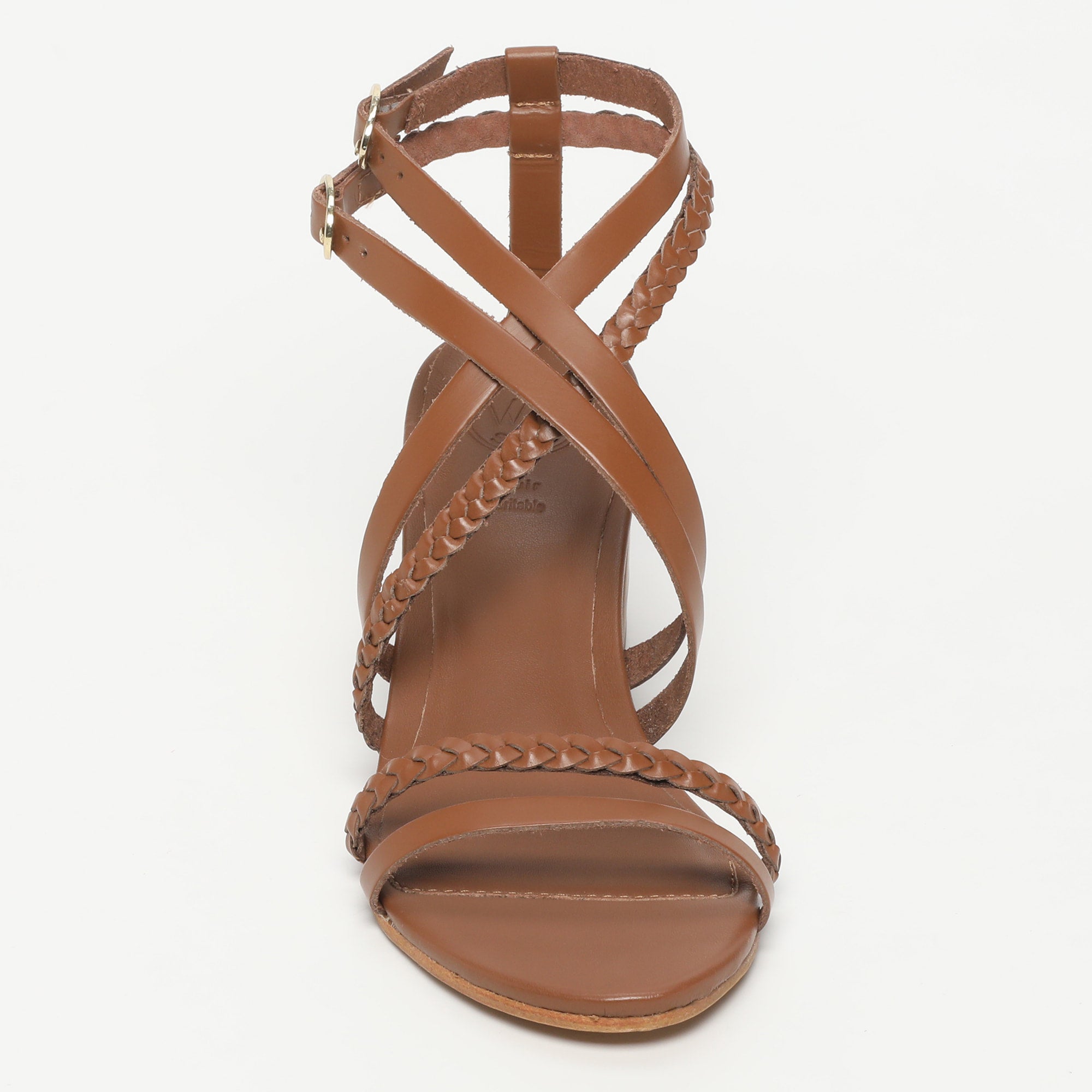 Sandalias De Tacón Camu - Camel