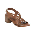 White Sun - Sandales Talon Chayotte - Camel Buff - Marron