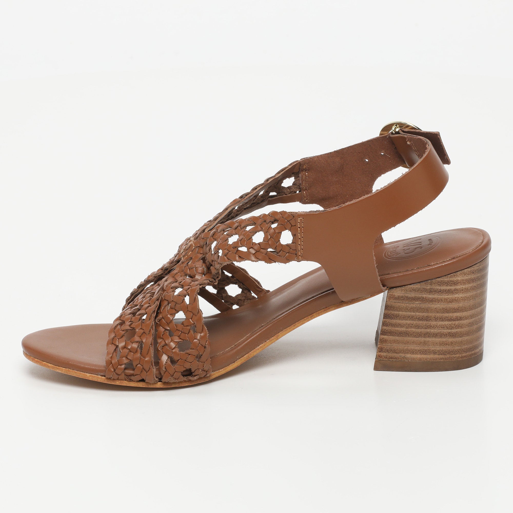 White Sun - Sandales Talon Chayotte - Camel Buff - Marron