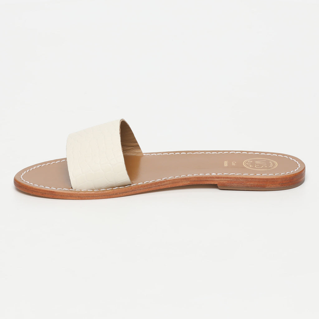 Sandalias York - White Croco