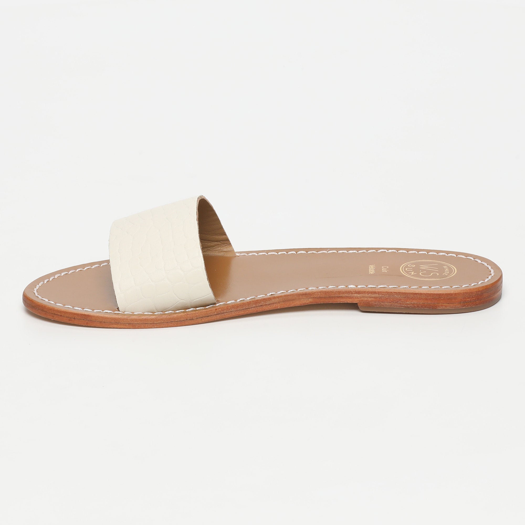 Sandalias York - White Croco