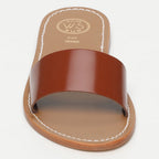 White Sun - Mules York - Camel Buff Patent - Camel Patent