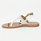 White Sun - Sandales Vanillae - White Goat Leather - White