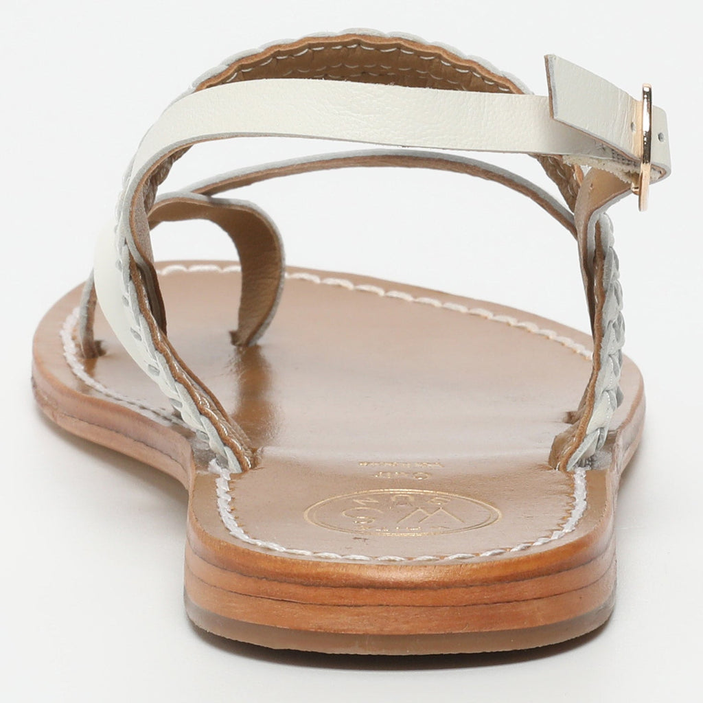 White Sun - Sandales Vanillae - White Goat Leather - White