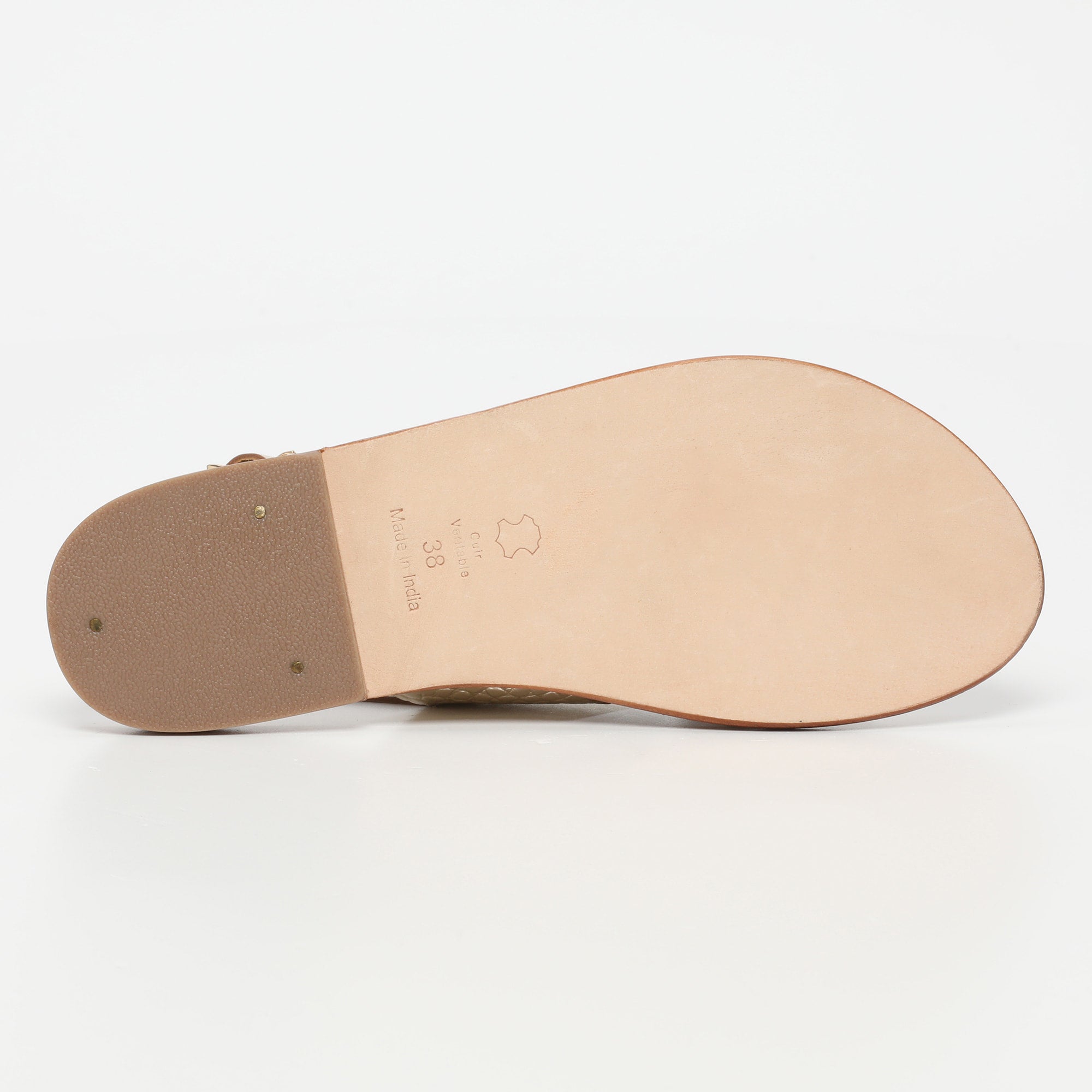 Sandales Macapa - Light Gold Croco