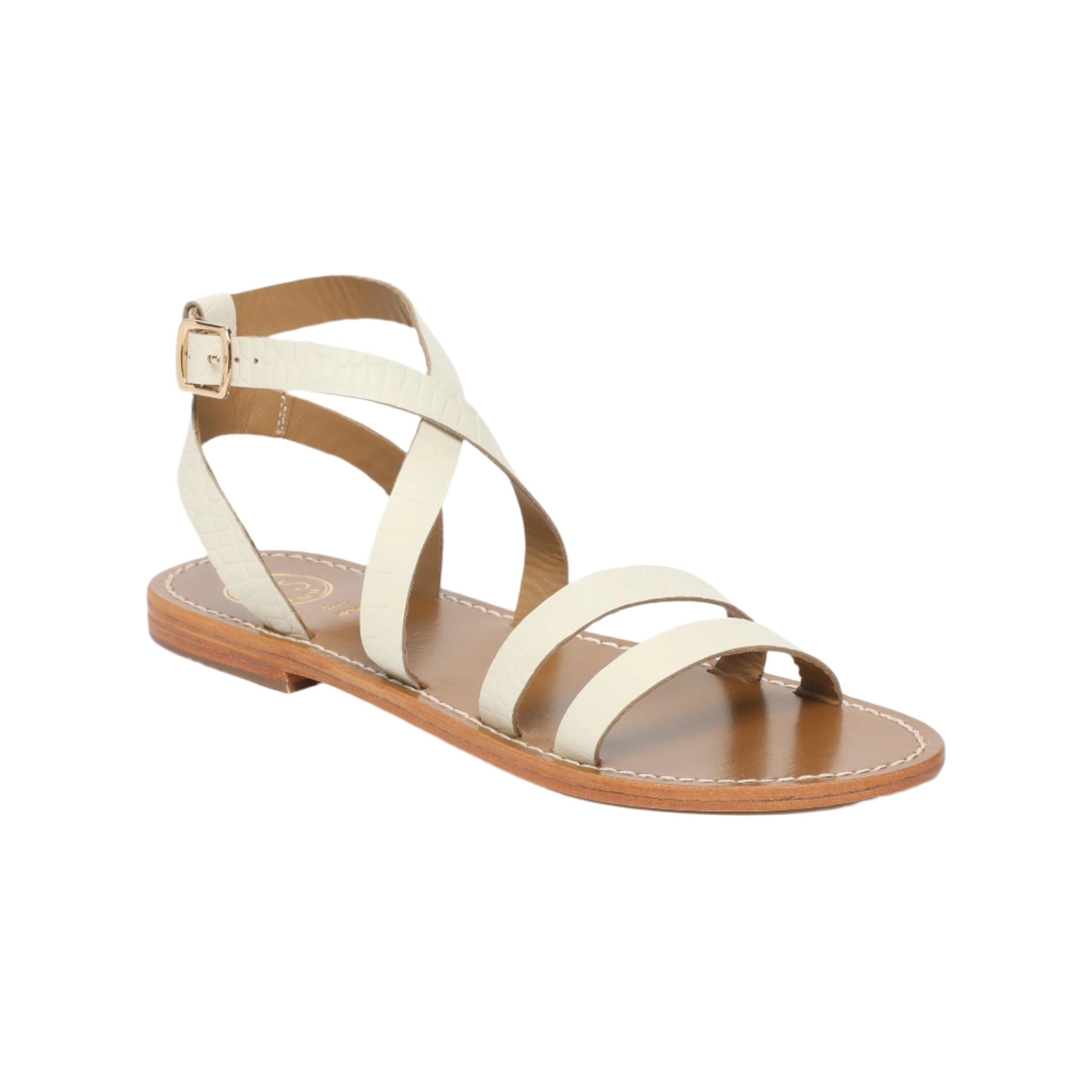 Sandalias Lesia - White Croco