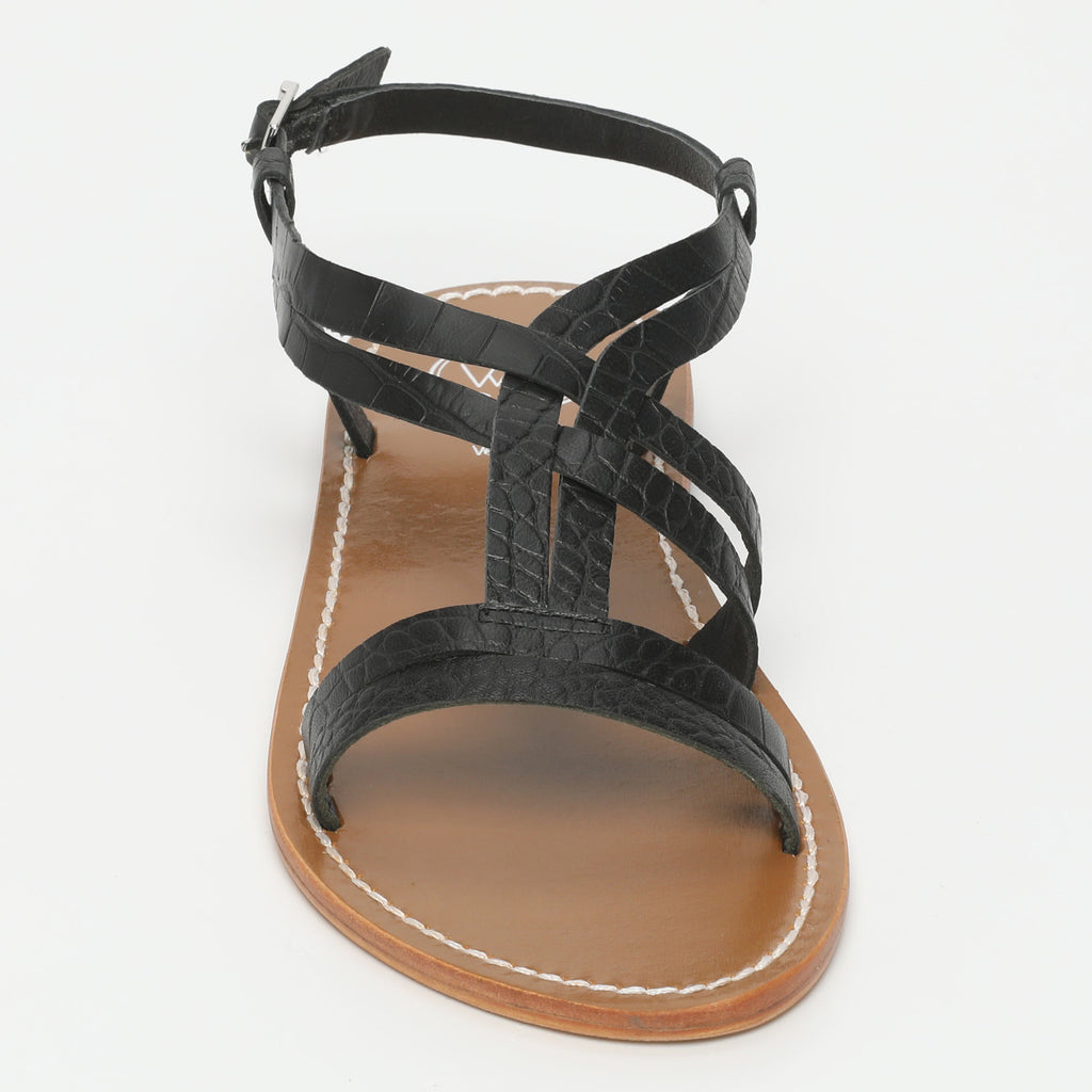 Sandalias Berlanga - Black Croco