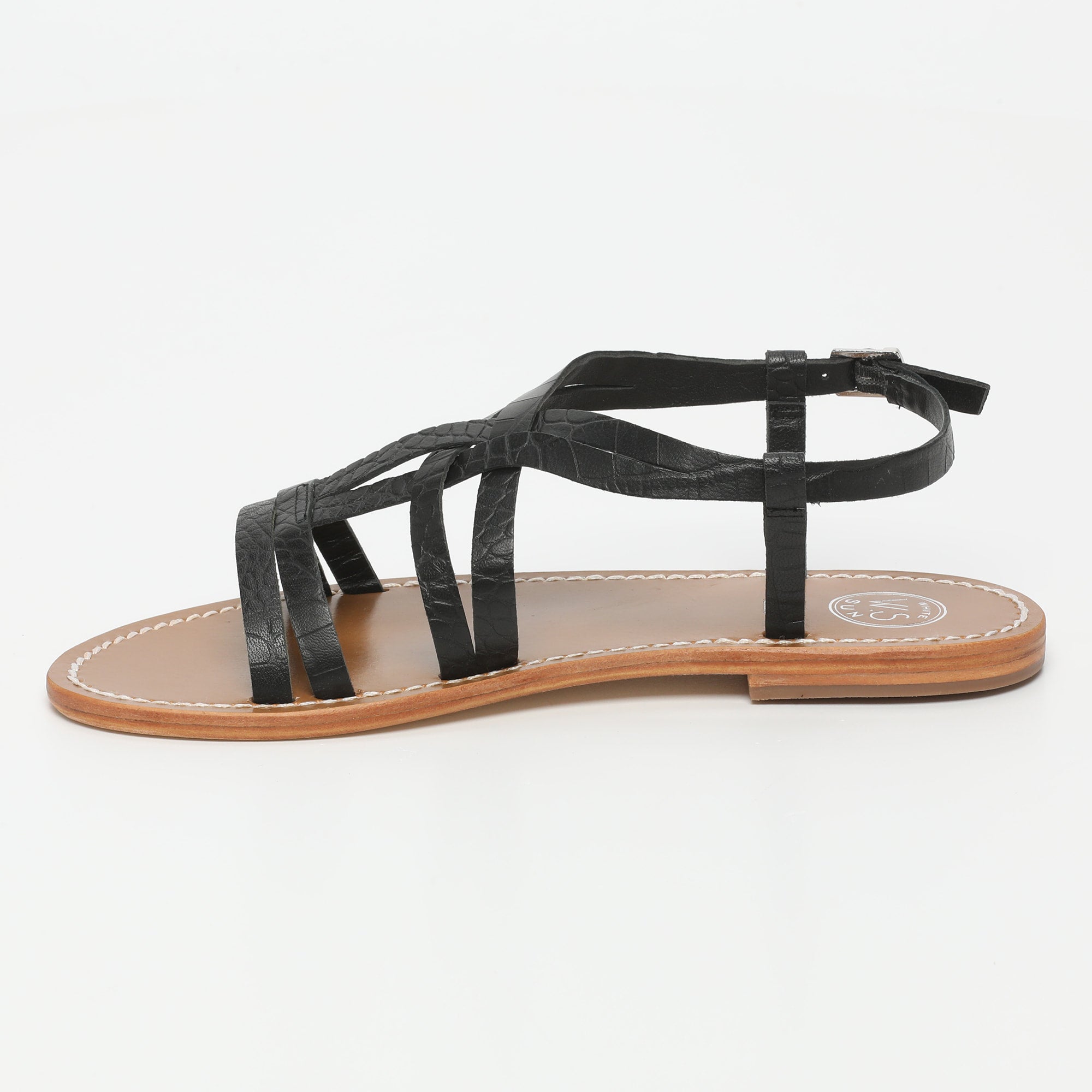 Sandalias Berlanga - Black Croco