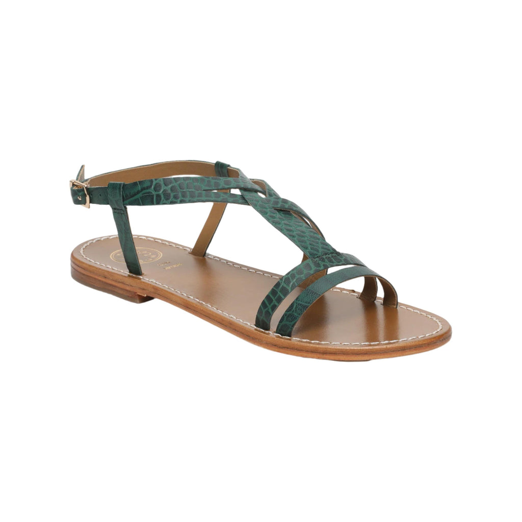 Berlanga Sandals - Green Croco