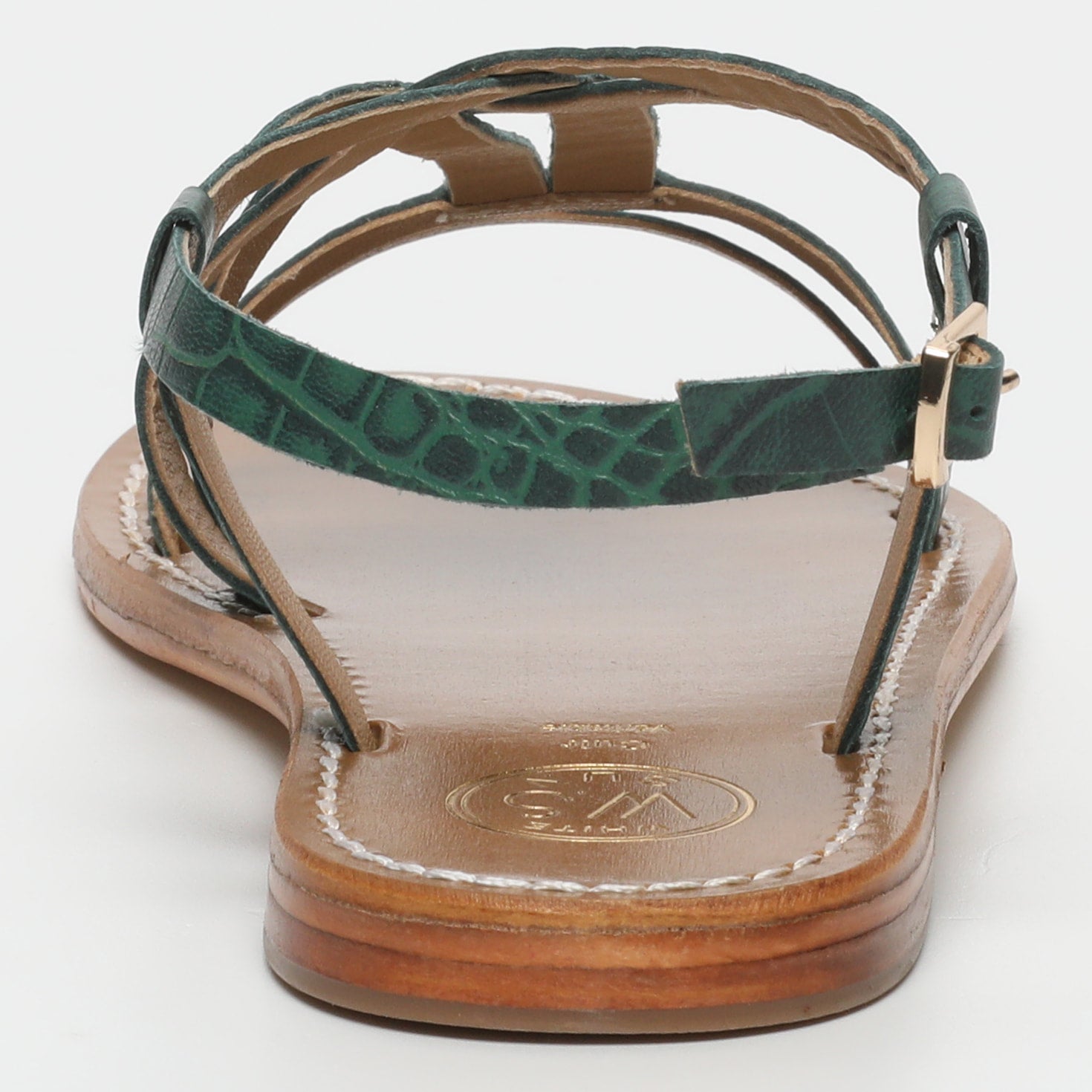 Berlanga Sandals - Green Croco