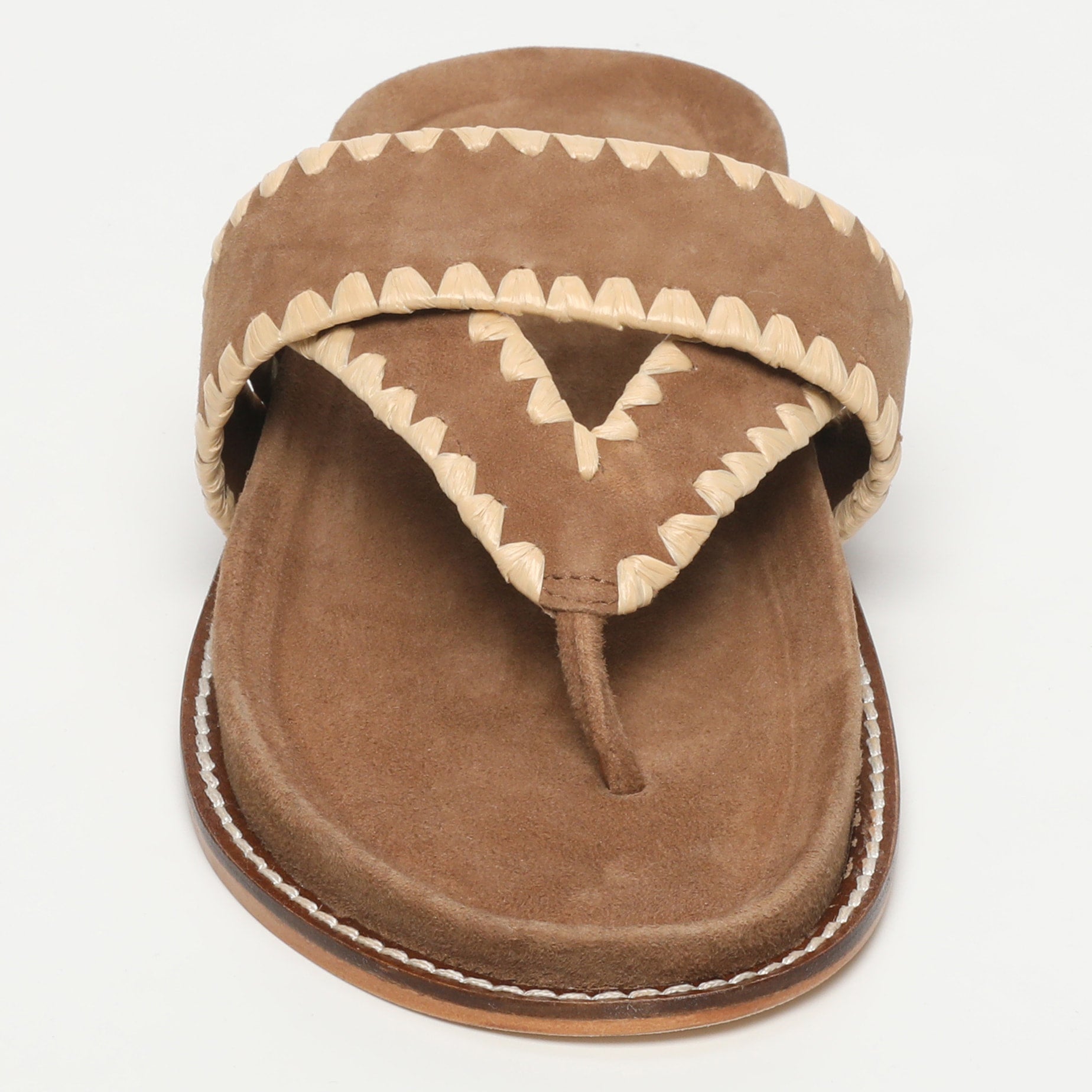White Sun - Mules Caelum - Camel Goat Suede - Camel+Beige