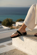 Mules Caelum - Black + Beige
