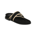 White Sun - Mules Caelum - Black Goat Suede - Black+Beige