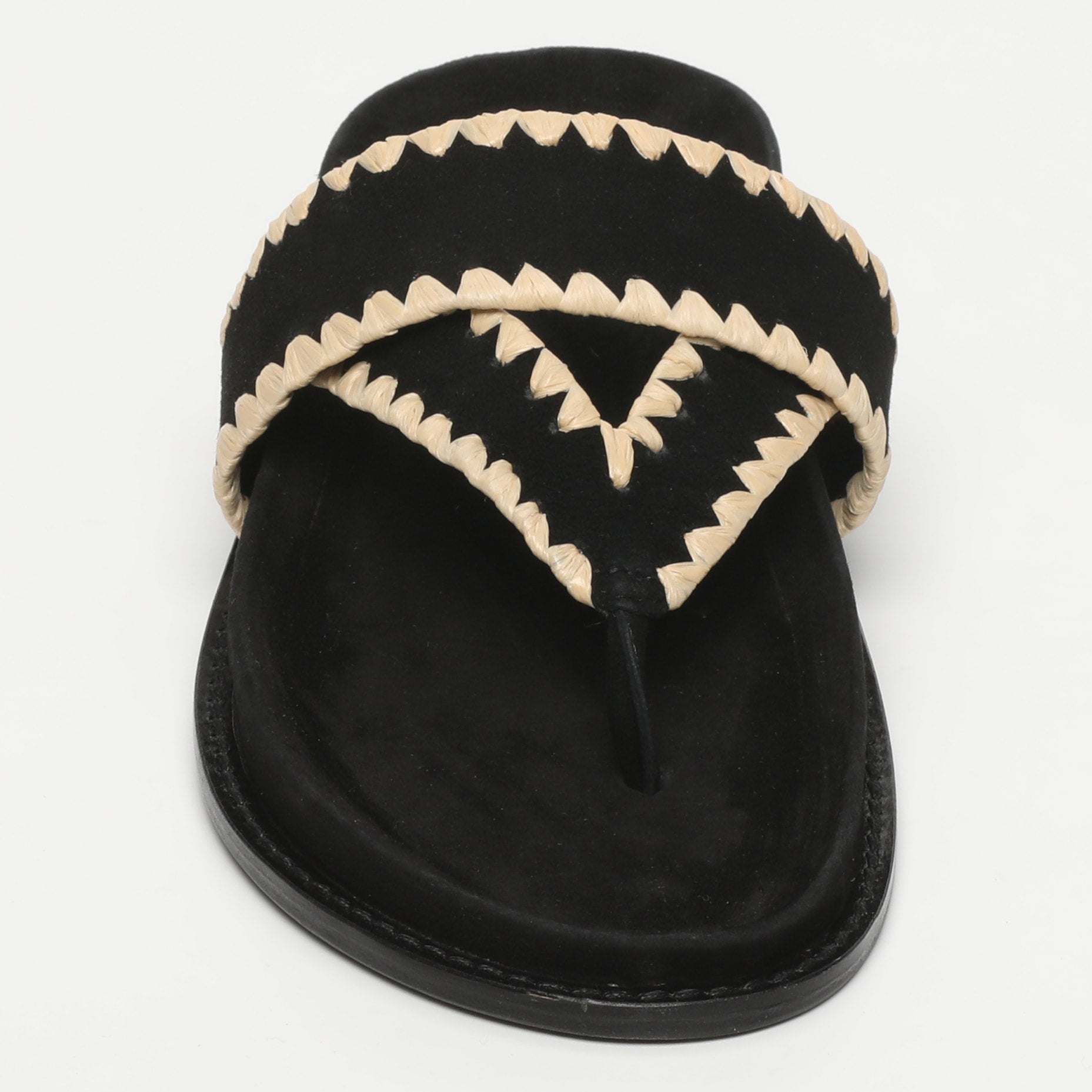 White Sun - Mules Caelum - Black Goat Suede - Black+Beige
