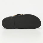White Sun - Mules Caelum - Black Goat Suede - Black+Beige